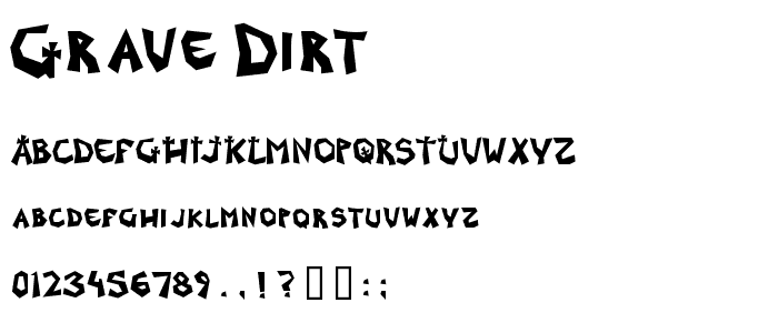 Grave Dirt font